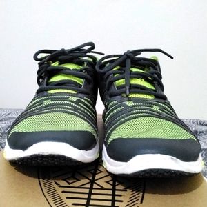 Black and Green Nike shoes